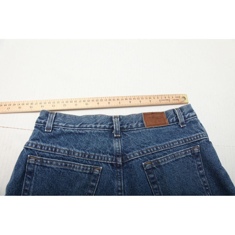 Vintage L.L. Bean Double L Jeans Womens 28x28 Blue Fleece Lined Relaxed Fit 90s - Picture 8 of 16